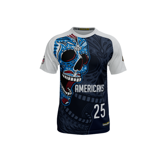 Mens Jerseys Skull Candy Mascot Crew Neck Short Sleeve Jersey. (x 5)