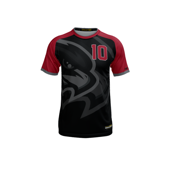 Mens Jerseys Falcon Mascot Crew Neck Short Sleeve Jersey. (x 13)