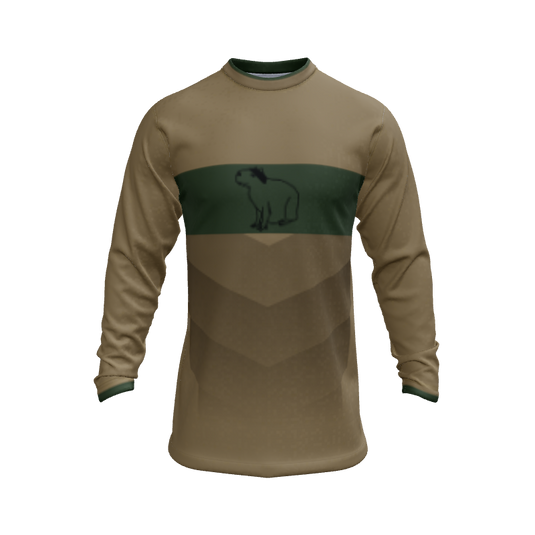 Mens Jerseys Chevron Long Sleeve Crew Neck Jersey. (x 1)