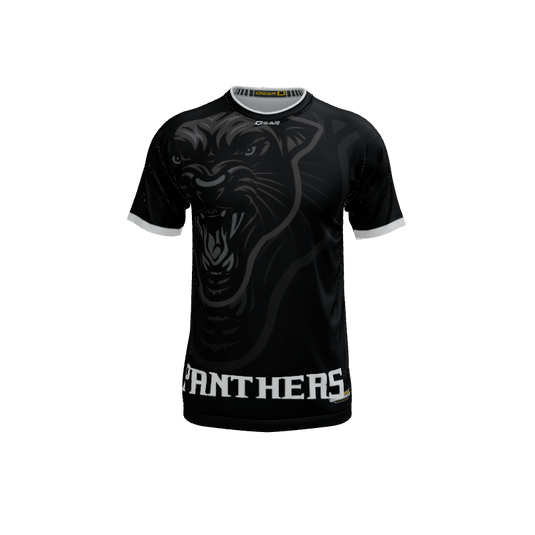 Mens Jerseys Panther Mascot Crew Neck Short Sleeve Jersey. (x 1)