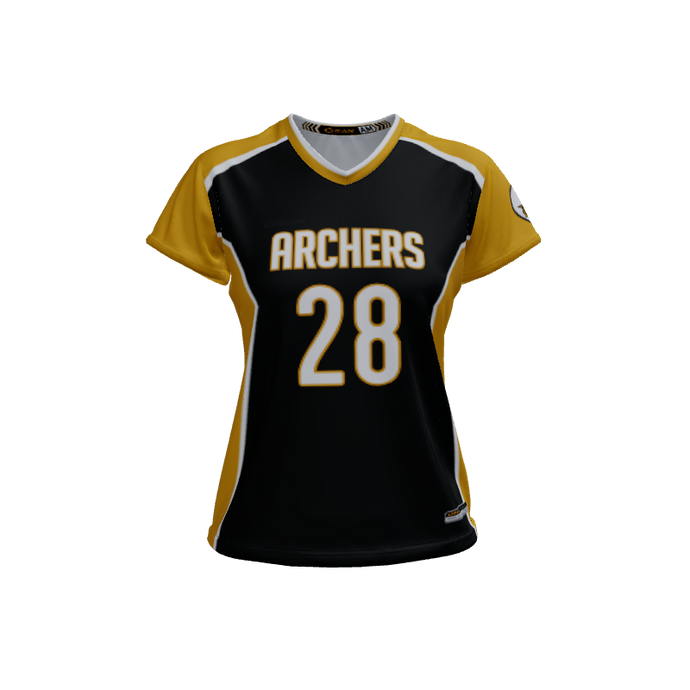 Ladies Custom Jerseys Saga 2.0 Ladies V-Neck Cap-Sleeve 2.50. (x 51)