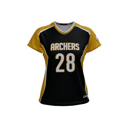 Ladies Custom Jerseys Saga 2.0 Ladies V-Neck Cap-Sleeve 2.50. (x 51)