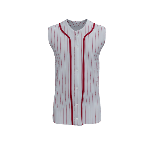 Mens Jerseys Core Custom Premier Full Button Sleeveless Jersey. (x 1)