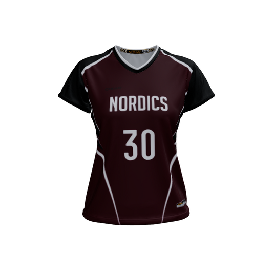 Ladies Custom Jerseys Mystic 2.0 Ladies V-Neck Cap-Sleeve 2.50. (x 16)