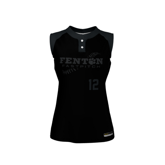 Ladies Custom Jerseys Zero Custom Ladies Premier 2 Button Sleeveless Jersey. (x 1)
