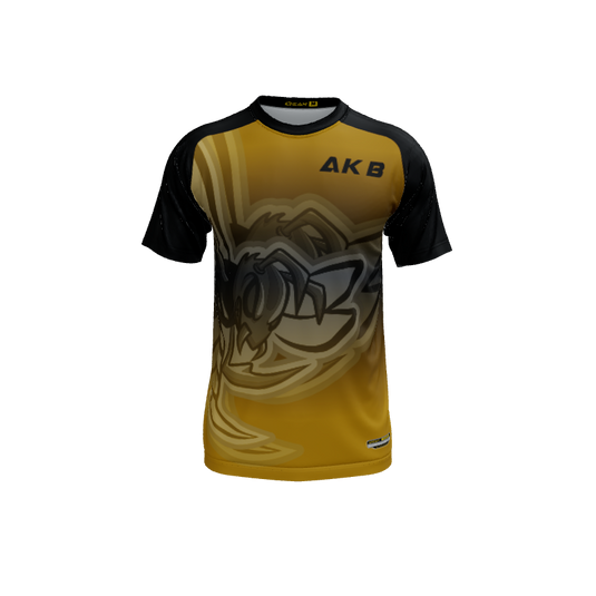 Mens Jerseys Hornet Mascot Crew Neck Short Sleeve Jersey. (x 1)
