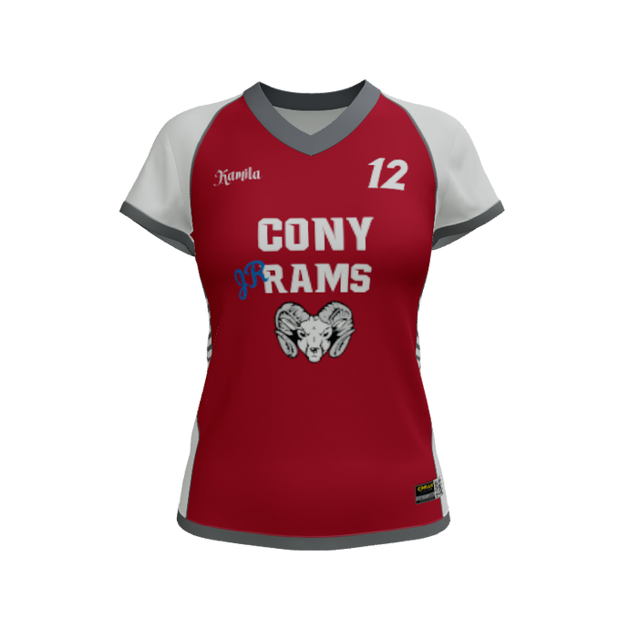 Ladies Custom Jerseys Track Lacrosse Women's Cap Sleeve Jersey. (x 2)