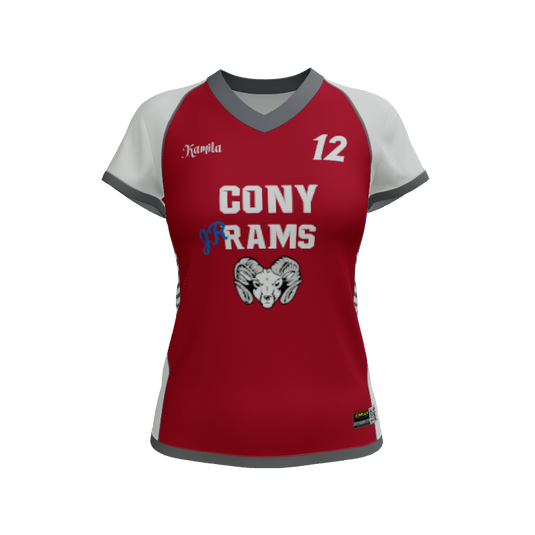 Ladies Custom Jerseys Track Lacrosse Women's Cap Sleeve Jersey. (x 2)