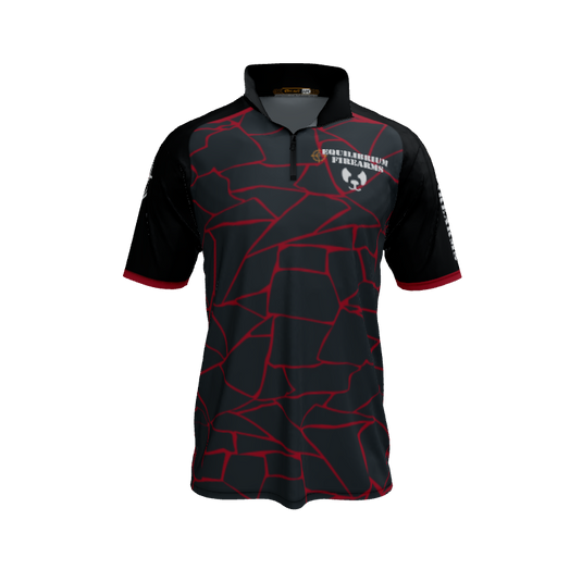 Collared Shirts Broken QTR Zip Short Sleeve. (x 1)