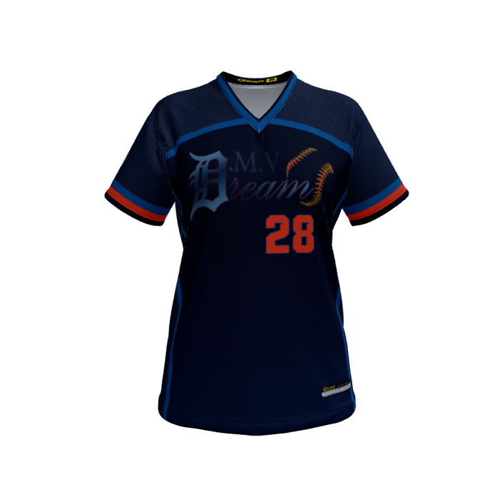 Ladies Custom Jerseys Base Hit Womens V-neck Softball. (x 1)