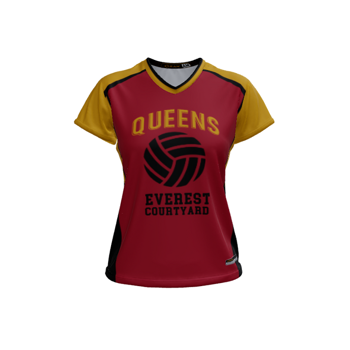 Ladies Custom Jerseys Bombshell 2.0 Ladies V-Neck Cap-Sleeve 2.50. (x 6)