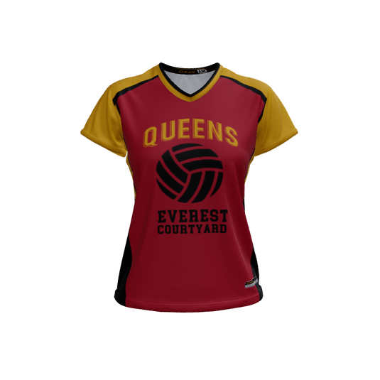 Ladies Custom Jerseys Bombshell 2.0 Ladies V-Neck Cap-Sleeve 2.50. (x 6)
