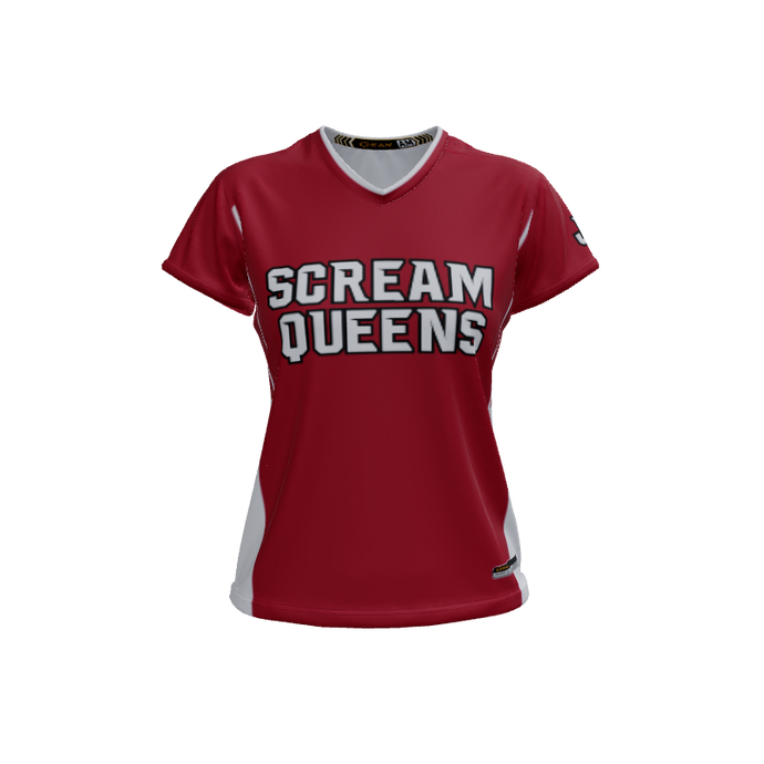Ladies Custom Jerseys Bombshell 2.0 Ladies V-Neck Cap-Sleeve 2.50. (x 19)