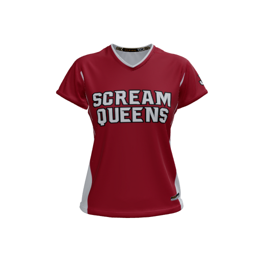 Ladies Custom Jerseys Bombshell 2.0 Ladies V-Neck Cap-Sleeve 2.50. (x 19)