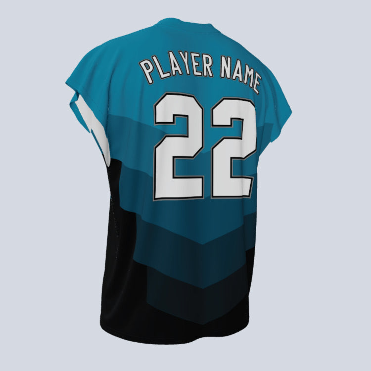 Load image into Gallery viewer, Custom Chevron Cap Sleeve Lacrosse Jersey
