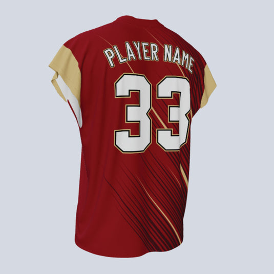 Custom Flash Cap Sleeve Lacrosse Jersey