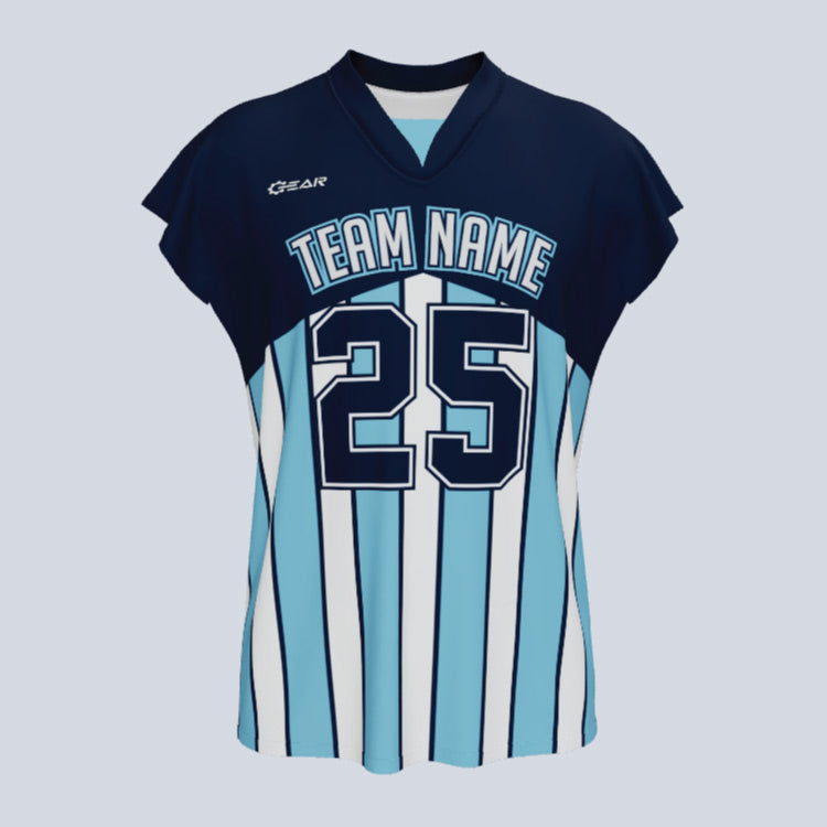 Load image into Gallery viewer, Custom Roll Cap Sleeve Lacrosse Jersey
