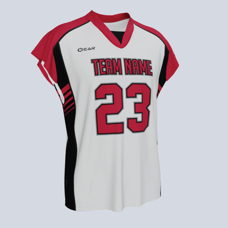 Load image into Gallery viewer, Custom Tritan Cap Sleeve Lacrosse Jersey
