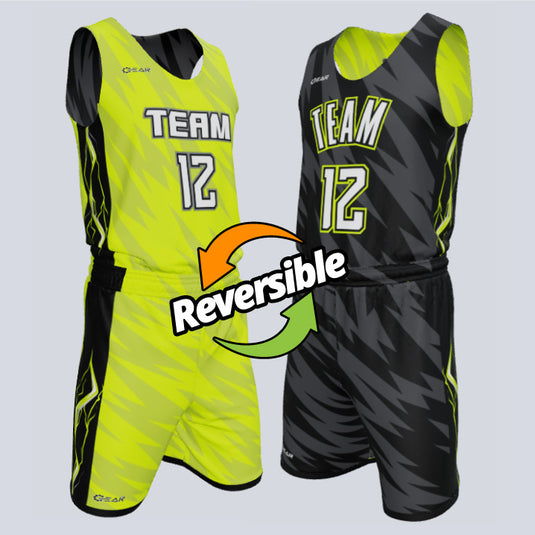 Custom Reversible Single-Ply Basketball Thunder Uniform