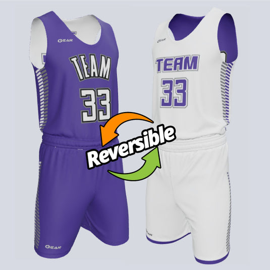 Custom Reversible Single-Ply Basketball Twist Uniform