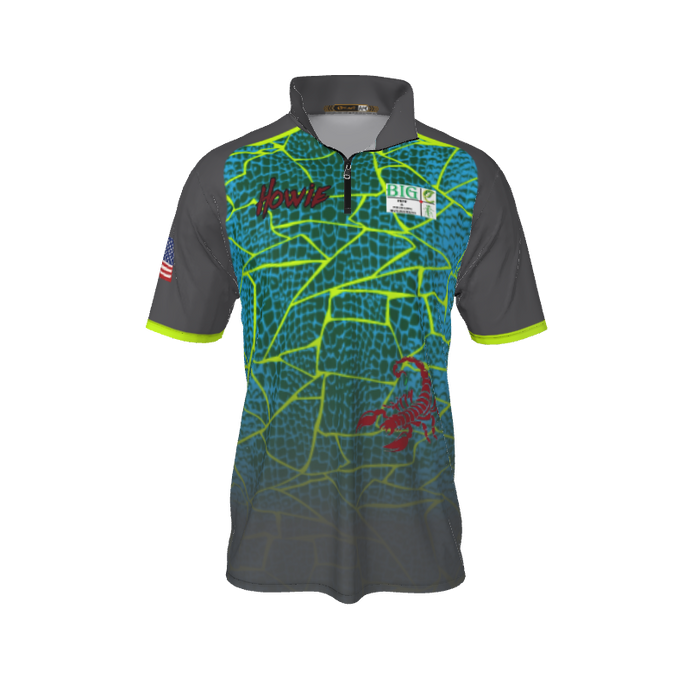 Collared Shirts Broken QTR Zip Short Sleeve. (x 7)