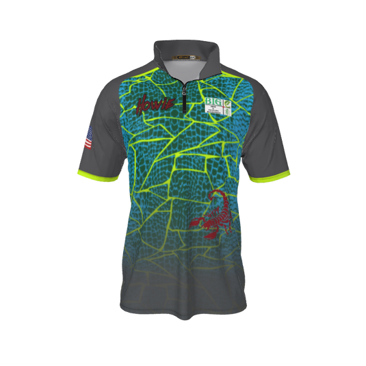 Collared Shirts Broken QTR Zip Short Sleeve. (x 7)