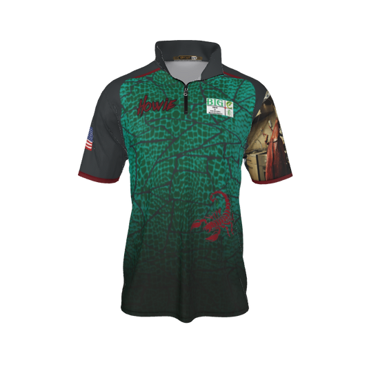 Collared Shirts Broken QTR Zip Short Sleeve. (x 7)