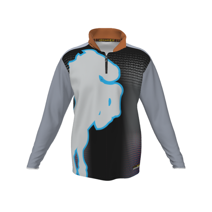 Collared Shirts Horse 1 QTR Zipped LS. (x 1)