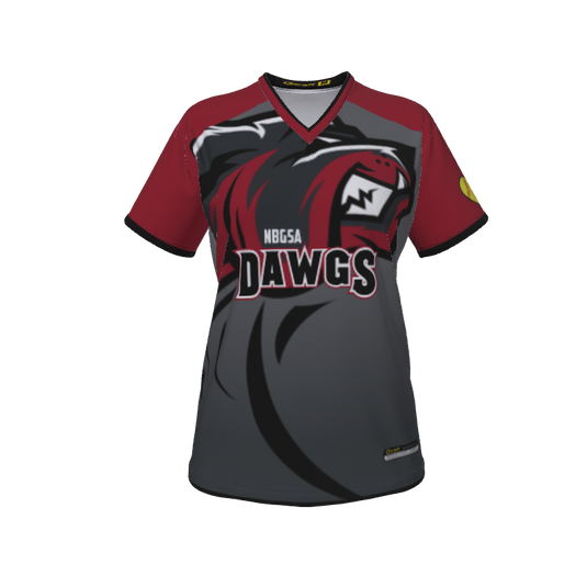 Ladies Custom Jerseys Bulldog Womens VNeck Jersey 2.0. (x 1)