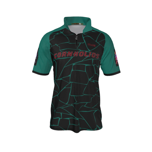 Collared Shirts Broken QTR Zip Short Sleeve. (x 2)