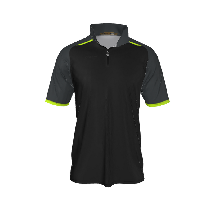Collared Shirts Broken QTR Zip Short Sleeve. (x 1)