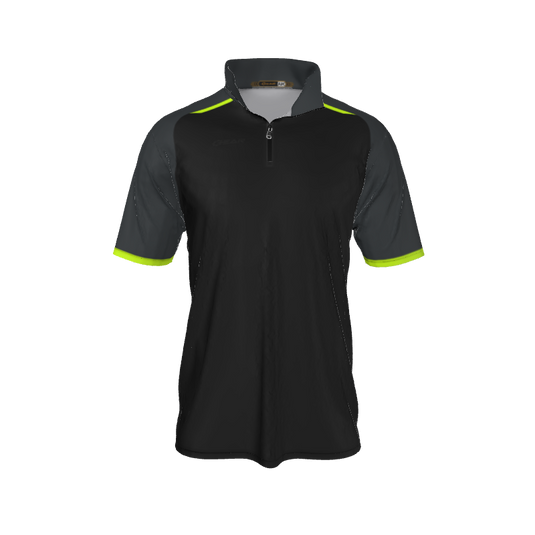 Collared Shirts Broken QTR Zip Short Sleeve. (x 1)