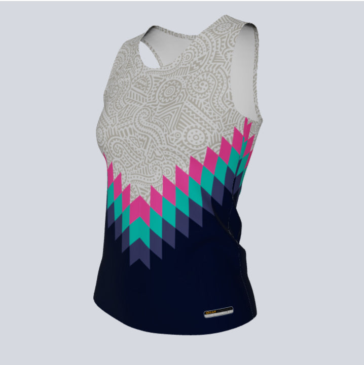 Load image into Gallery viewer, Ladies Custom Fitted Track Singlet America Jersey
