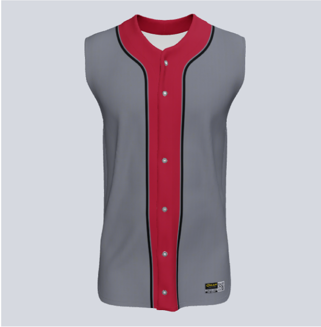 Load image into Gallery viewer, Full Button Baseball Bronx Custom Sleeveless Jersey
