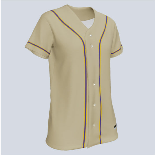 Ladies Core Full Button Custom Softball Jersey