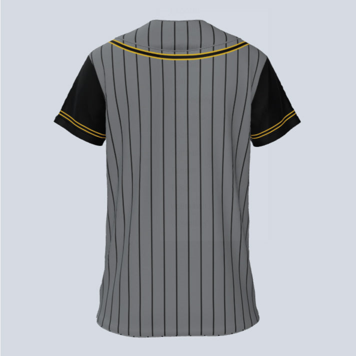 Load image into Gallery viewer, Ladies Core w/Pinstripes Full Button Custom Softball Jersey
