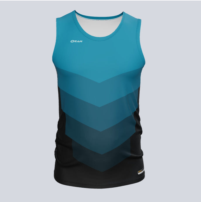 Custom Fitted Track Singlet Chevron Jersey