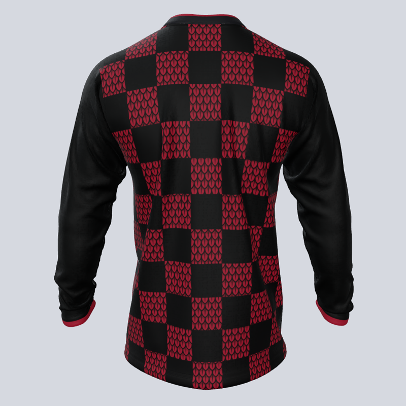 Load image into Gallery viewer, Custom Checkered Long Sleeve Jersey
