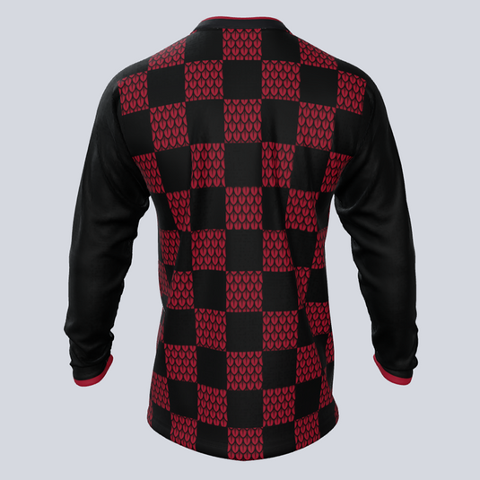 Custom Checkered Long Sleeve Jersey