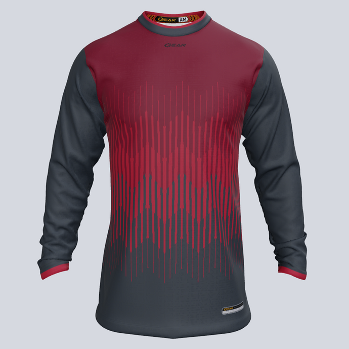 Custom Ghost Fade Long Sleeve Jersey