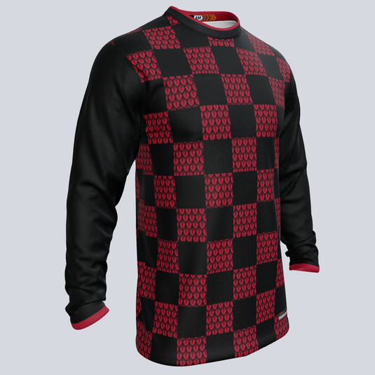 Custom Checkered Long Sleeve Jersey