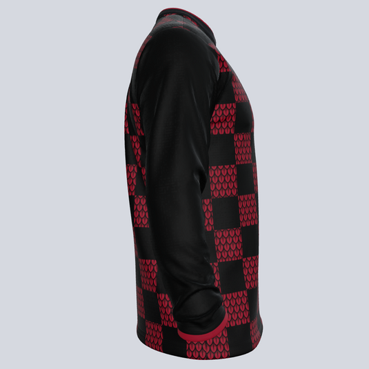 Custom Checkered Long Sleeve Jersey