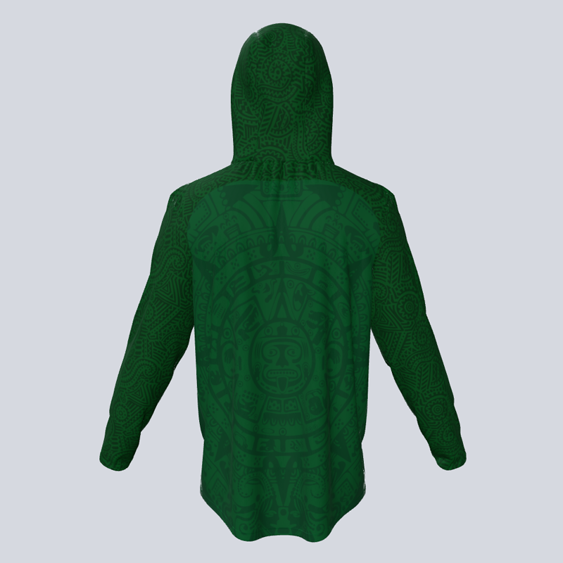 Load image into Gallery viewer, Long Sleeve Lightweight Aztec Hoodie w/pocket
