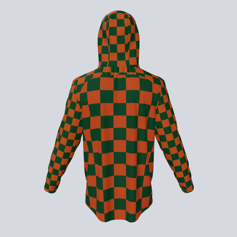 Load image into Gallery viewer, Long Sleeve Lightweight Checkers Hoodie w/pocket
