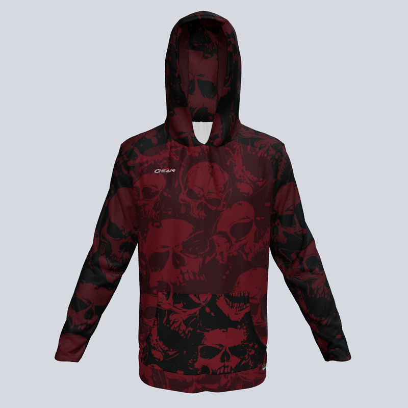 Custom Lightweight Core Full Body Pattern Hoodie Gear Team Apparel
