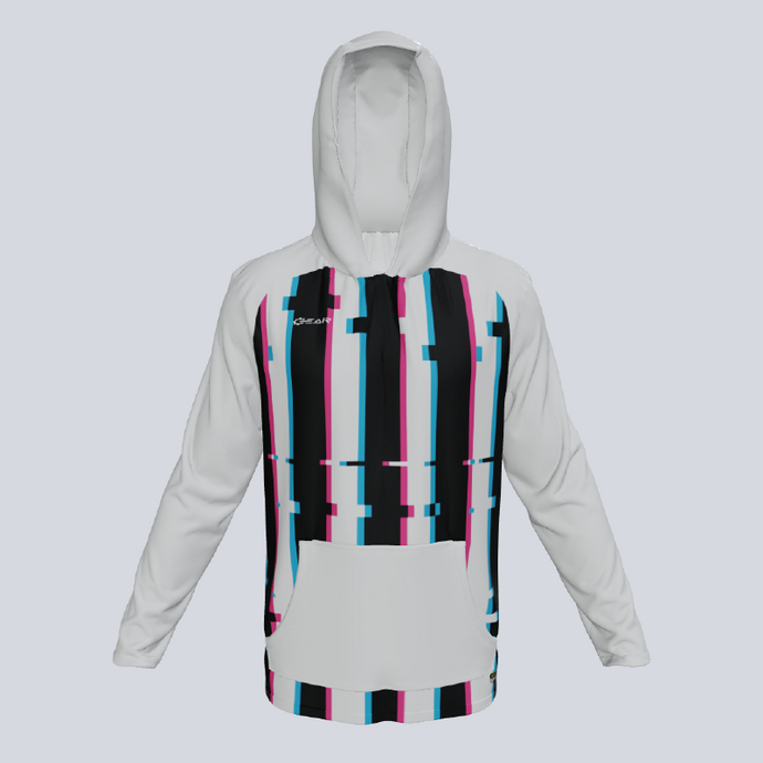 Long Sleeve Lightweight Glitch Hoodie w/pocket