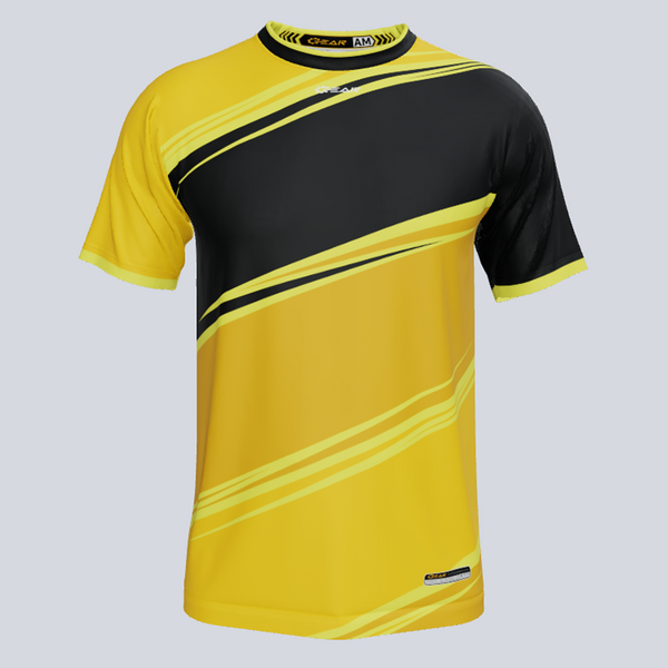 glamb グラム Brush Jacquard Jersey Active Jerseys Man GRANFONDO JERSEY 2.0 Shirt LIME FLUO