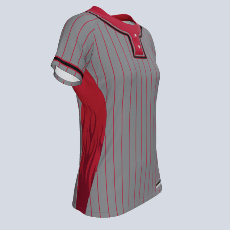 Load image into Gallery viewer, Ladies Elite Two Button Custom Softball Jersey
