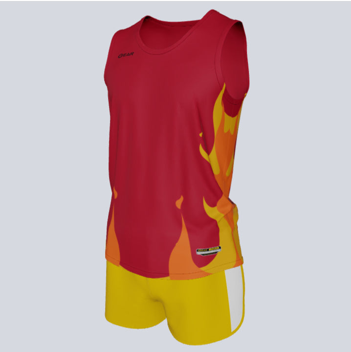 Load image into Gallery viewer, Custom Track Singlet Fire Set

