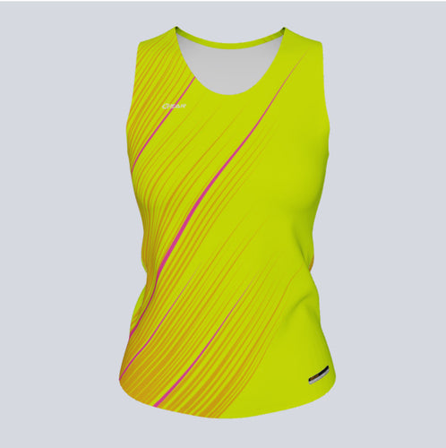 Ladies Custom Fitted Track Singlet Flash Jersey
